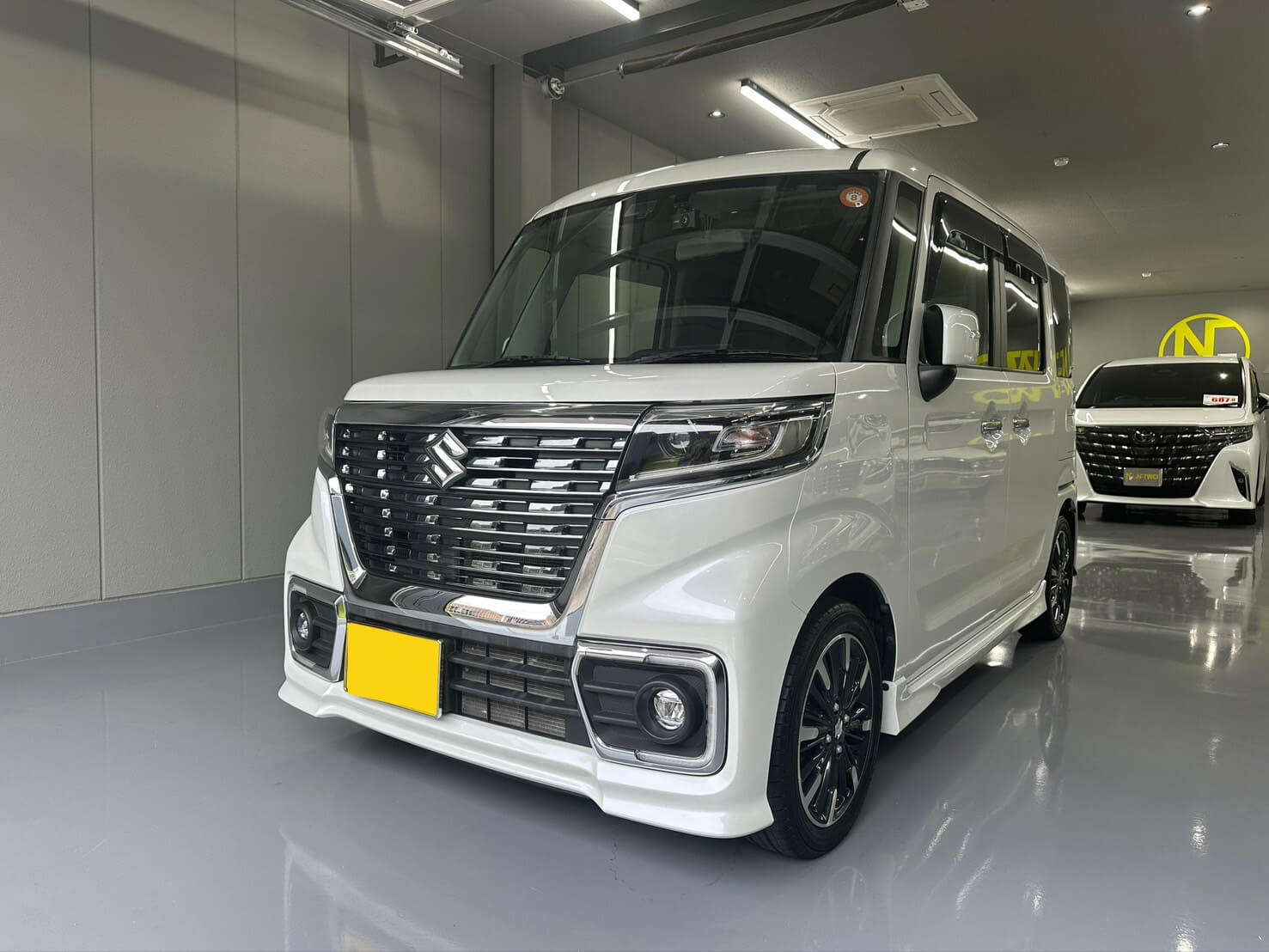 お客様がが購入したスズキ スペーシアカスタム HV XSターボのフロント