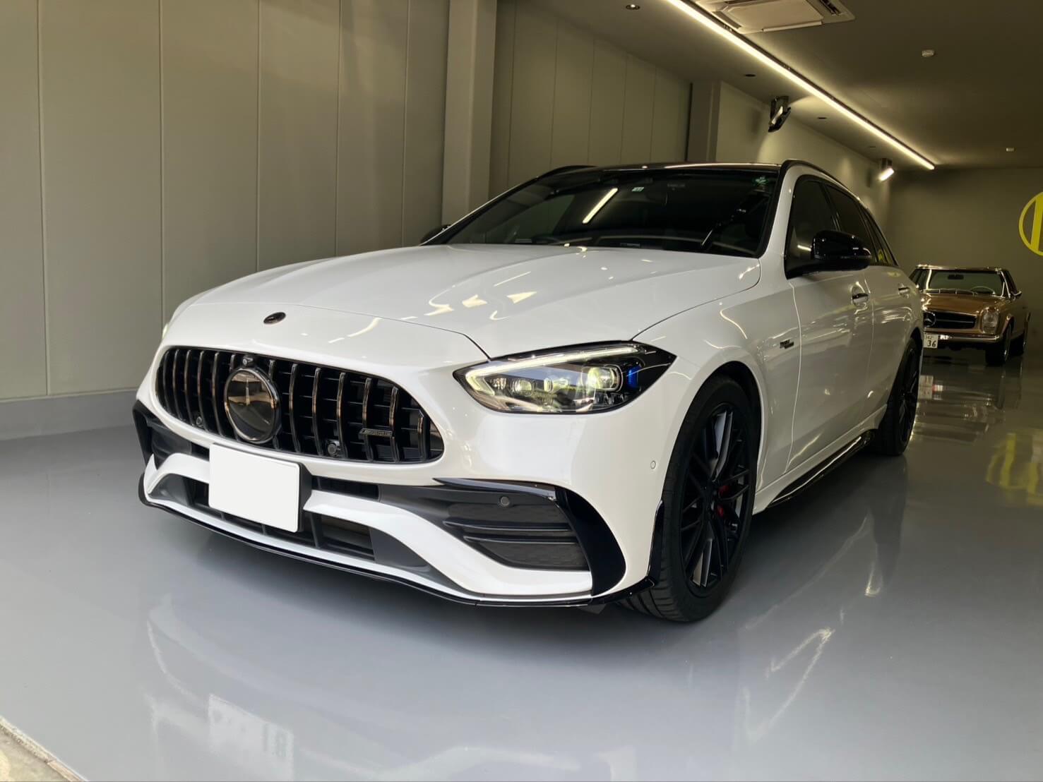 お客様が購入したメルセデスAMG C43 ステーションワゴンのフロント