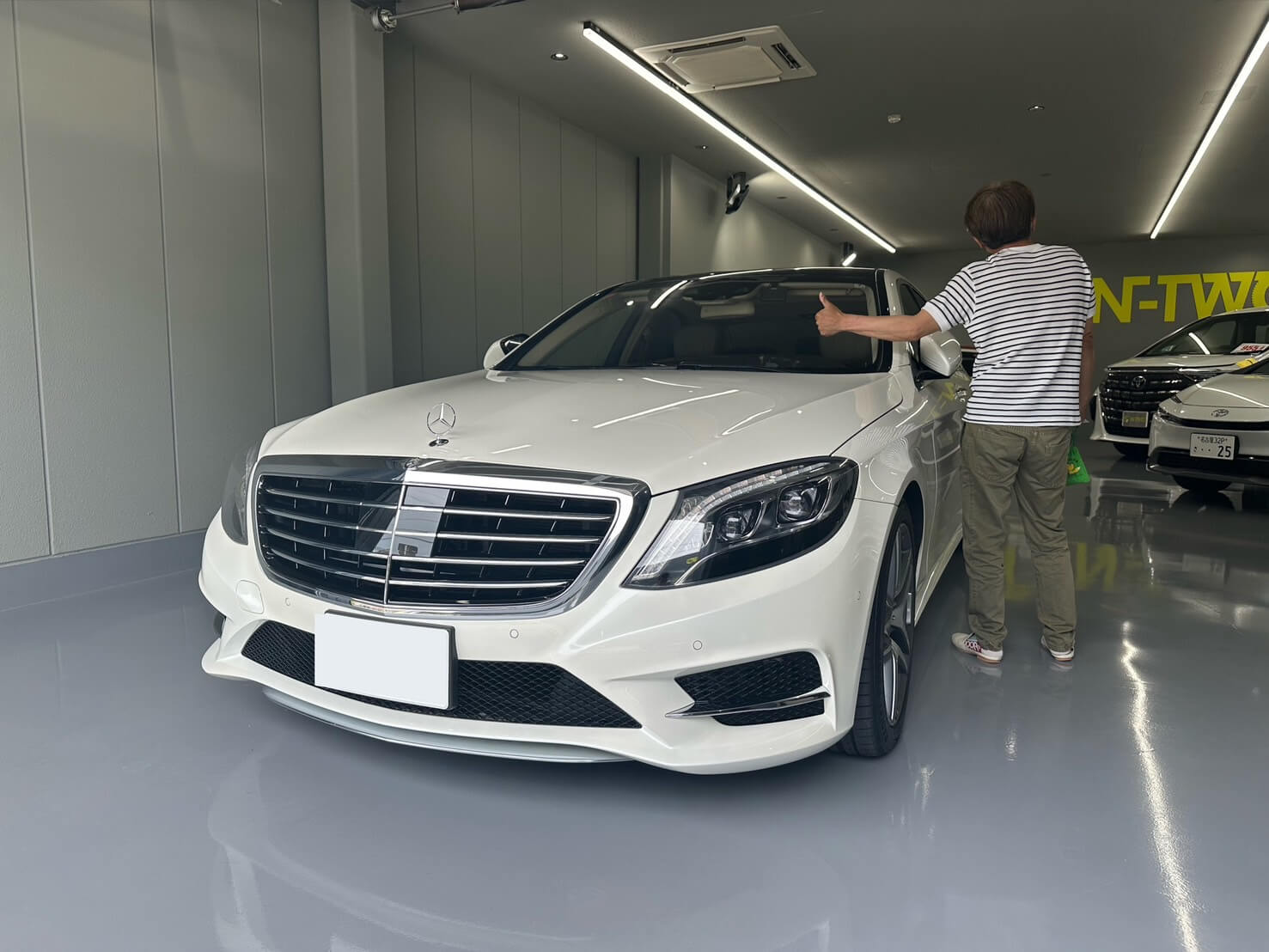 お客様がが購入したメルセデスベンツ S400h Exclusiveとお客様